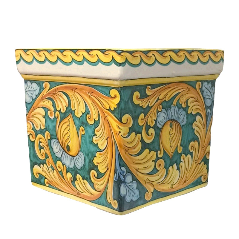 Vaso caltagirone maiolica siciliana